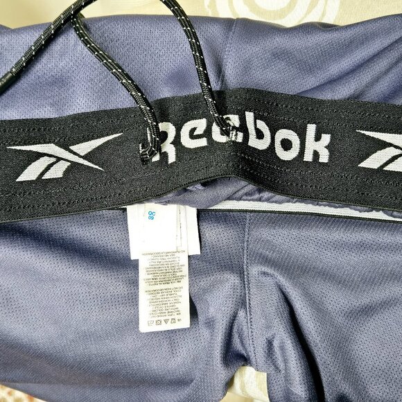 NWT MEN'S REEBOK STORMER RUNNING SHORT SLIM 9" 100% POLY NIGHTSHADOW BLUE M $35 - Picture 7 of 10